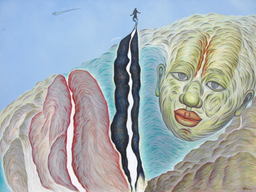 2010 鄭建昌 新生的再生 油畫 194x260cm