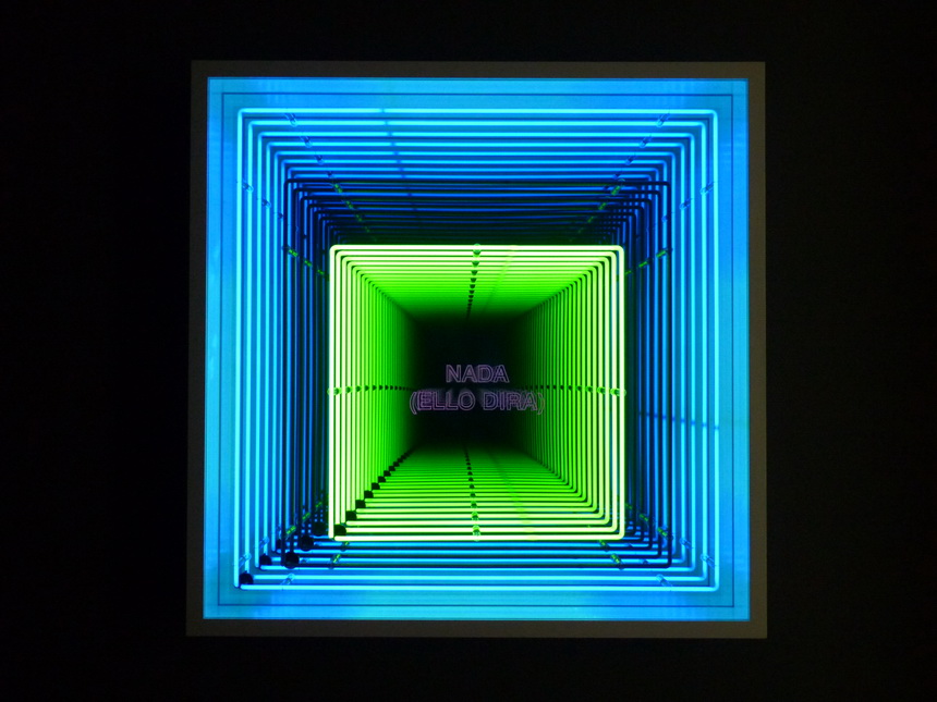 008 Ivan Navarro nada-ello dira 122x122x25.5cm 2013