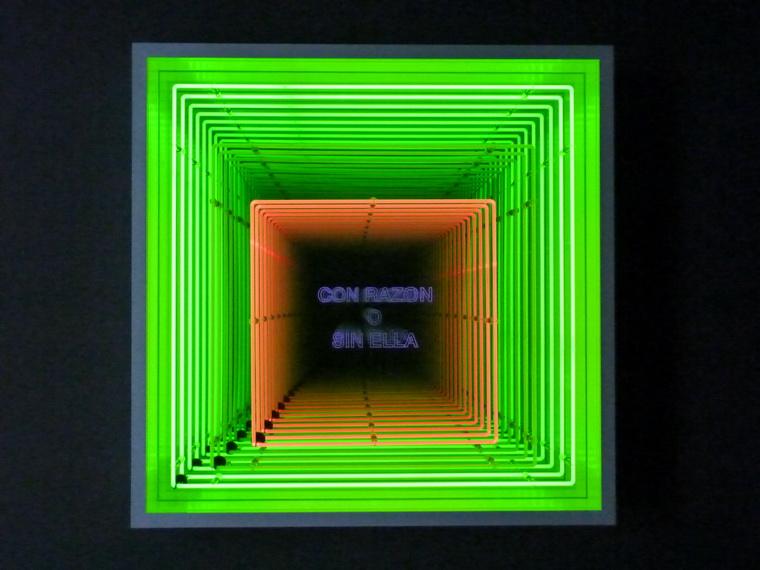 010 Ivan Navarro con razon o sin ella122x122x25.5cm 2013