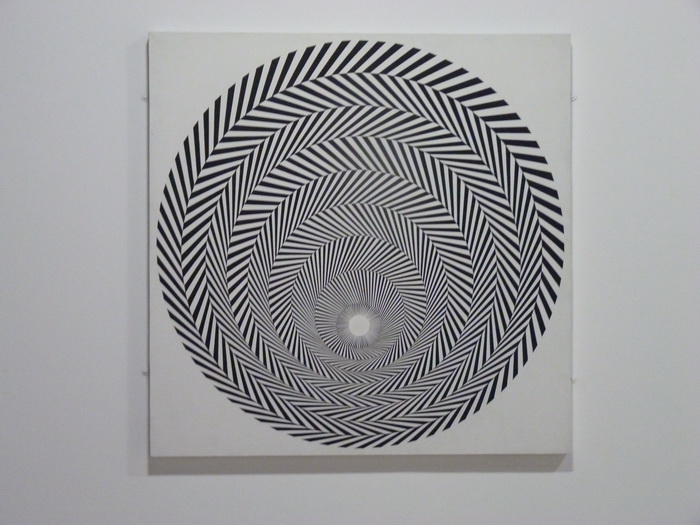 0257 Bridget Riley ne1931 blaze-4 1963 acrylic sur panneau
