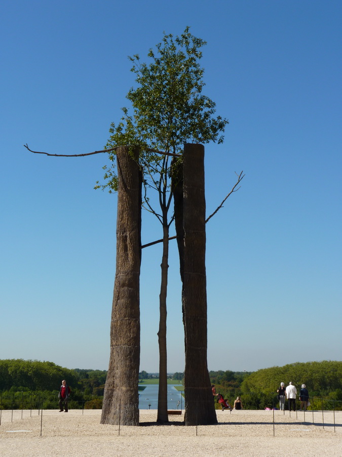 015 Giuseppe Penone entre ecarce et encorce 2003 bronze chene  Versailles