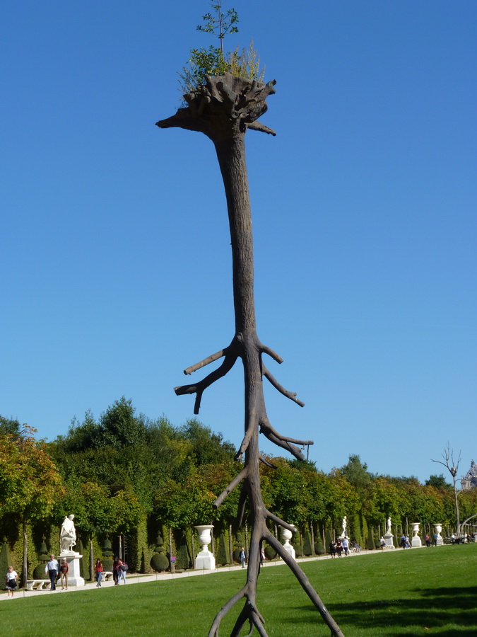039  Giuseppe Penone  les feuilles des racines 2011 bronze vegetal et terre