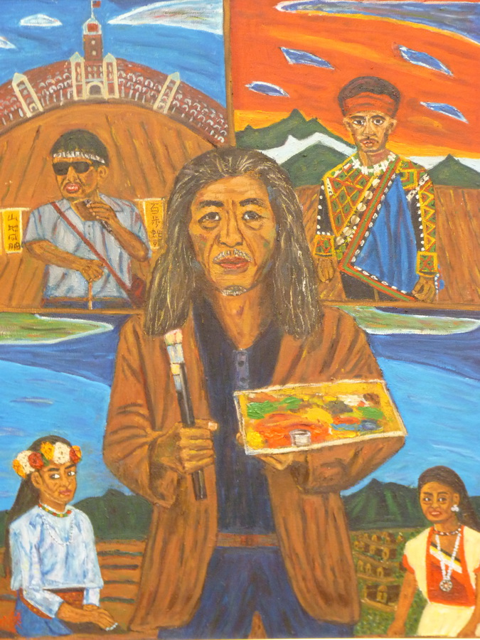 001 自畫像 72.5X91cm 2013 畫布-油畫