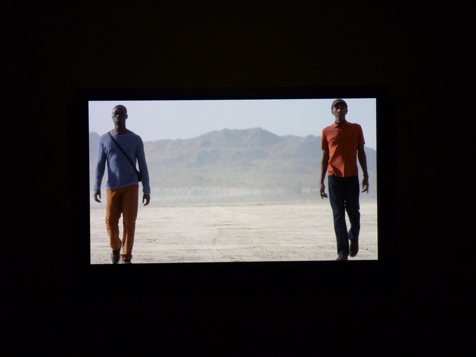 050-4 Bill Viola walking on the edge -marche a la lisiere 2012 12 minutes 33 sec performeurs Kwesi Dai -Darrow Igus