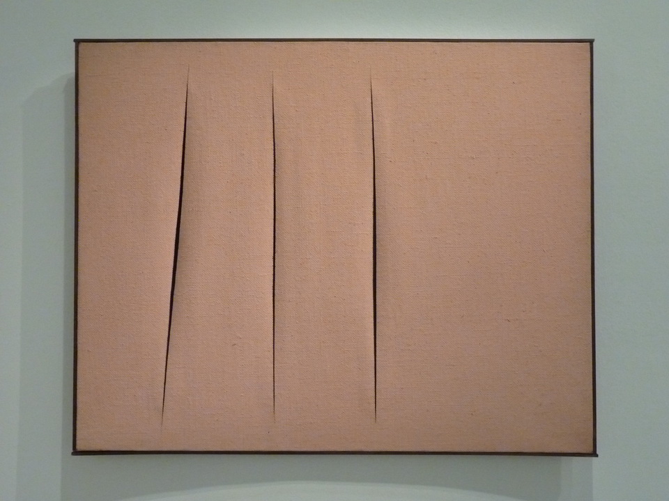 006 Lucio Fontana concept spatial attentes 1960 collec Met MME J.M.Rossi