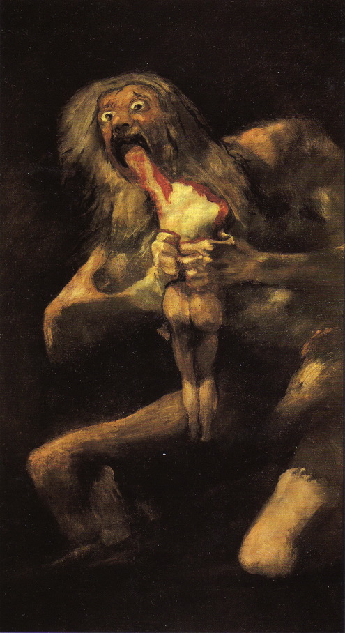 059 Goya 1821-1823 Saturne devorant ses enfants 146x83 Musee du Prado Madrid