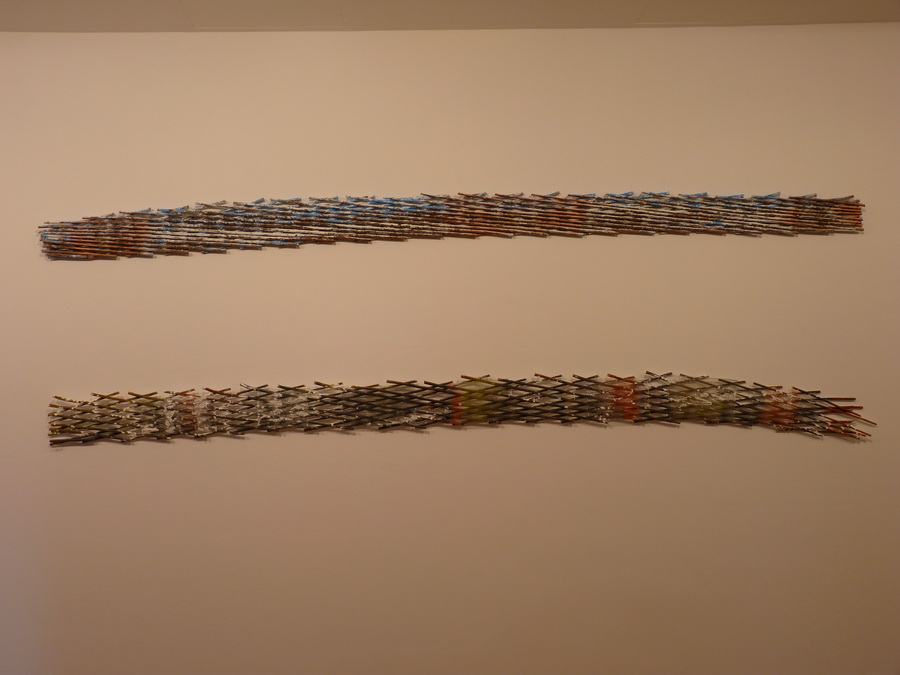 026 Daniel Dezeuze tsim tsum 1-2 18x282cm 2013-14 peinture sur bois