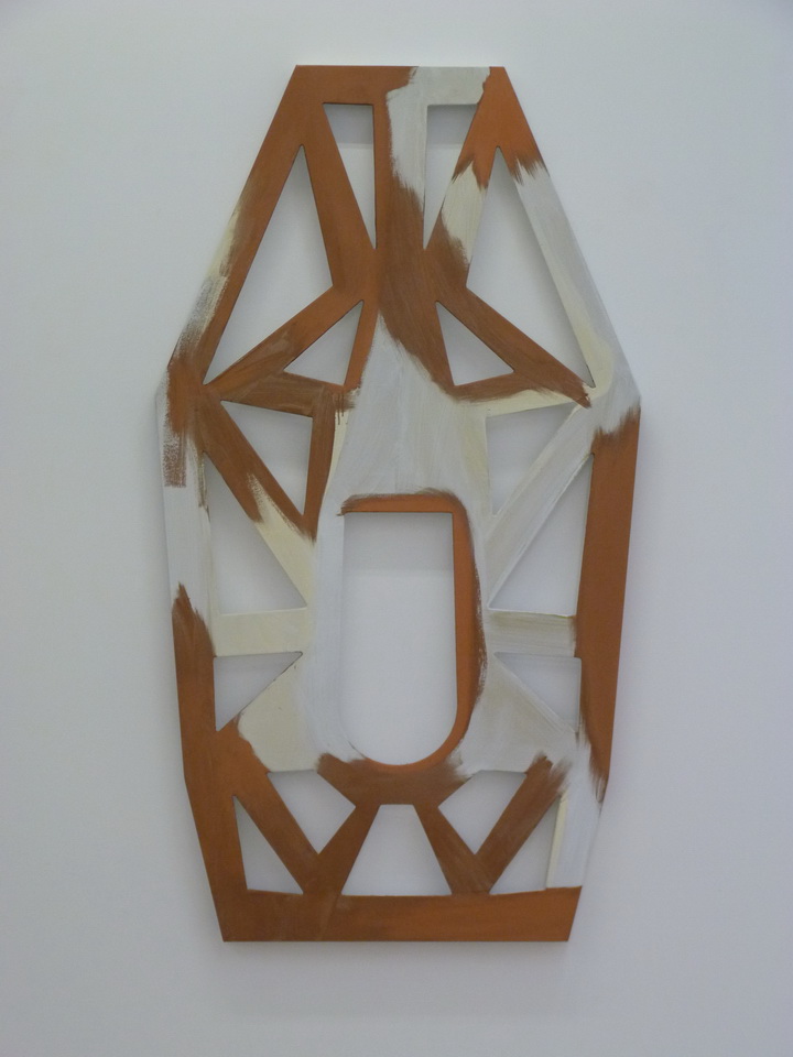 075 Blair Thurman kalicko kat 183x102x5cm 2014 acrylique sur toile sur bois