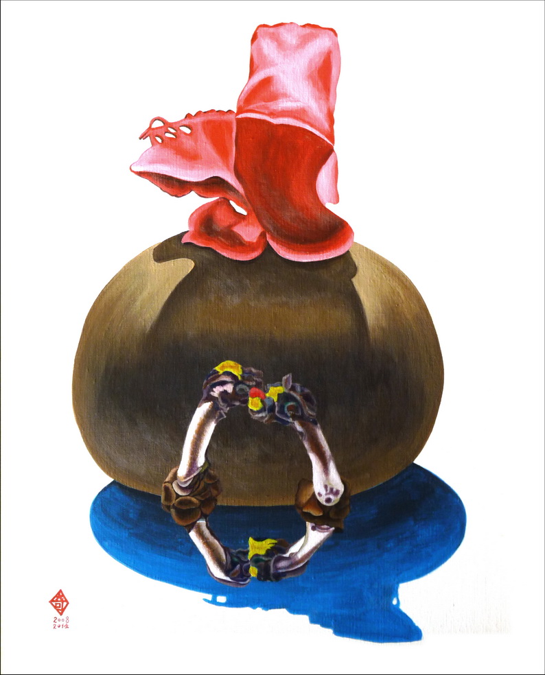 052-3   夢中夢之6    65x81cm   -25F 壓克力-畫布     2009-14