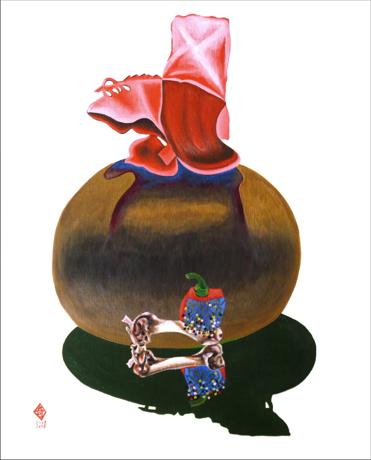 052-5  夢中夢之8   65x81cm   -25F 壓克力-畫布     2009-14