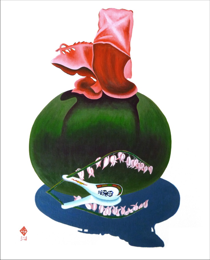 052-6   夢中夢之9   65x81cm   -25F 壓克力-畫布     2009-14