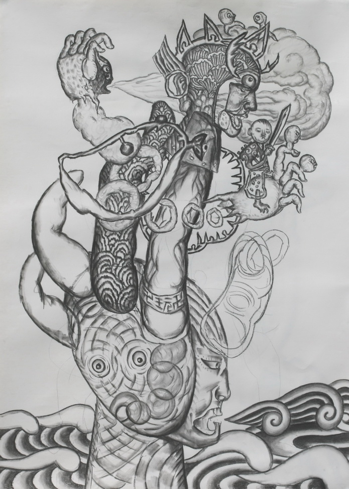 素描-鉛筆畫   藝海沉浮卍卐玩  2009 　