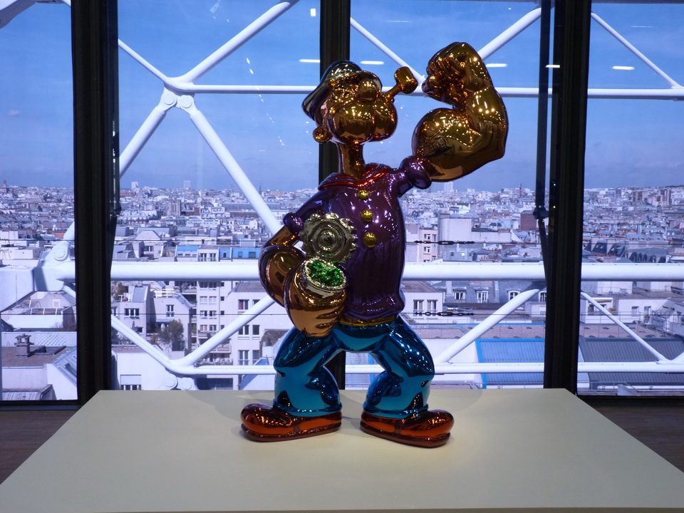 058 Jeff Koons popeye 2009-2011 acier inoxydable au poli miroir et vernis trasparcet