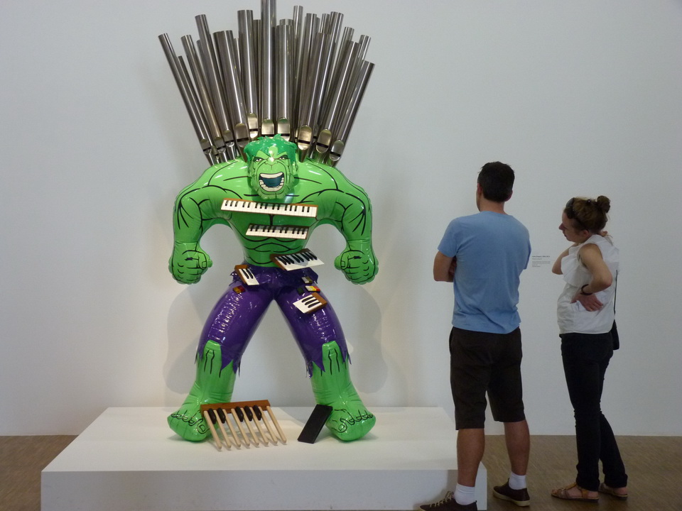 071 Jeff Koons hulk-orgue 2004-2014 bronze polychrome et technique mixe