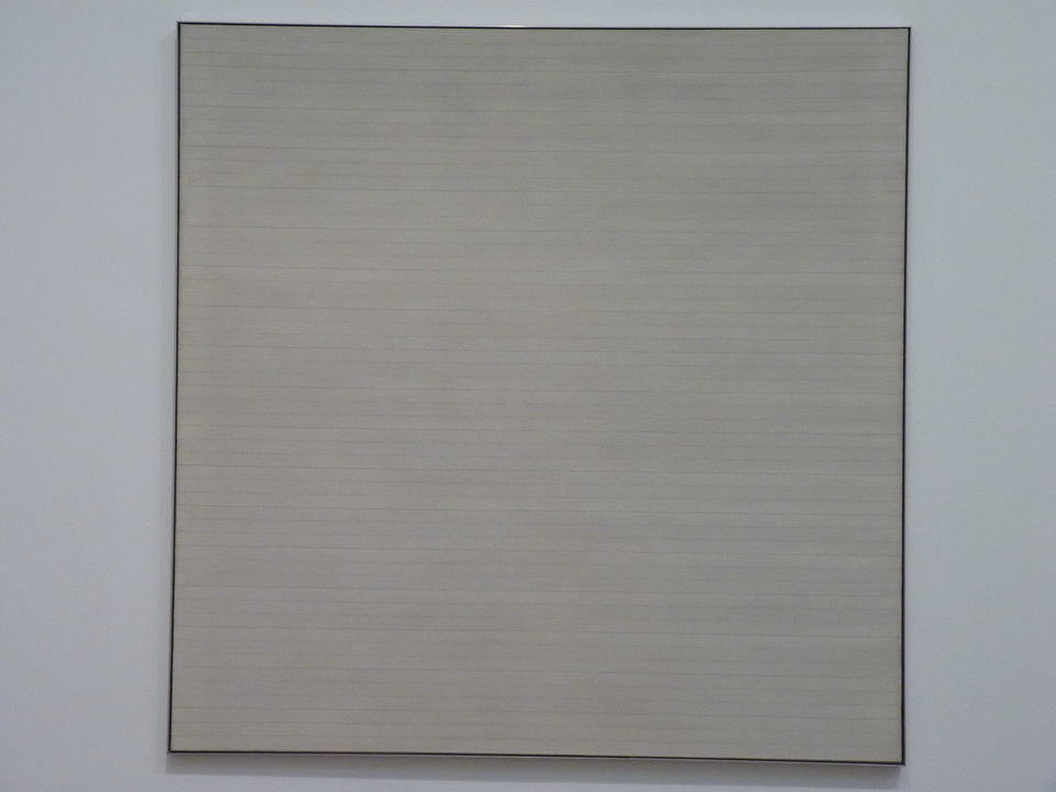 004 Agnes Martin adventure 1967 acrylic paint and graphite on canvas