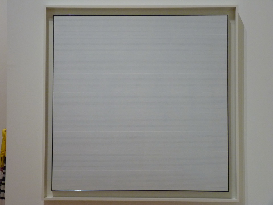 016 Agnes Martin 1912-2004 untitled-5 1988 acrylique et graphite sur lin