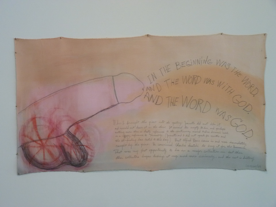 P1460127 Jimmie Durhan b1940 usa the testament according to John 1989 acrylic paint graphite on canvas