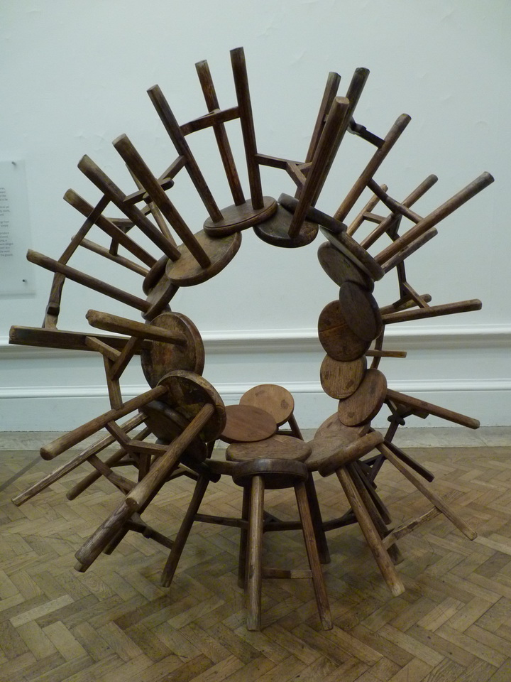 044 Ai Weiwei grapes 2010 27 wooden stool from the Quing dynasty