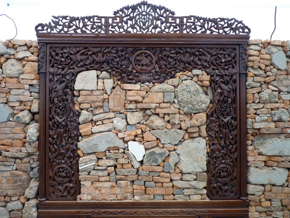 039 Ai Weiwei souvenir from Shanghai 2012 conrete and brick rubble from the artist s destroyed