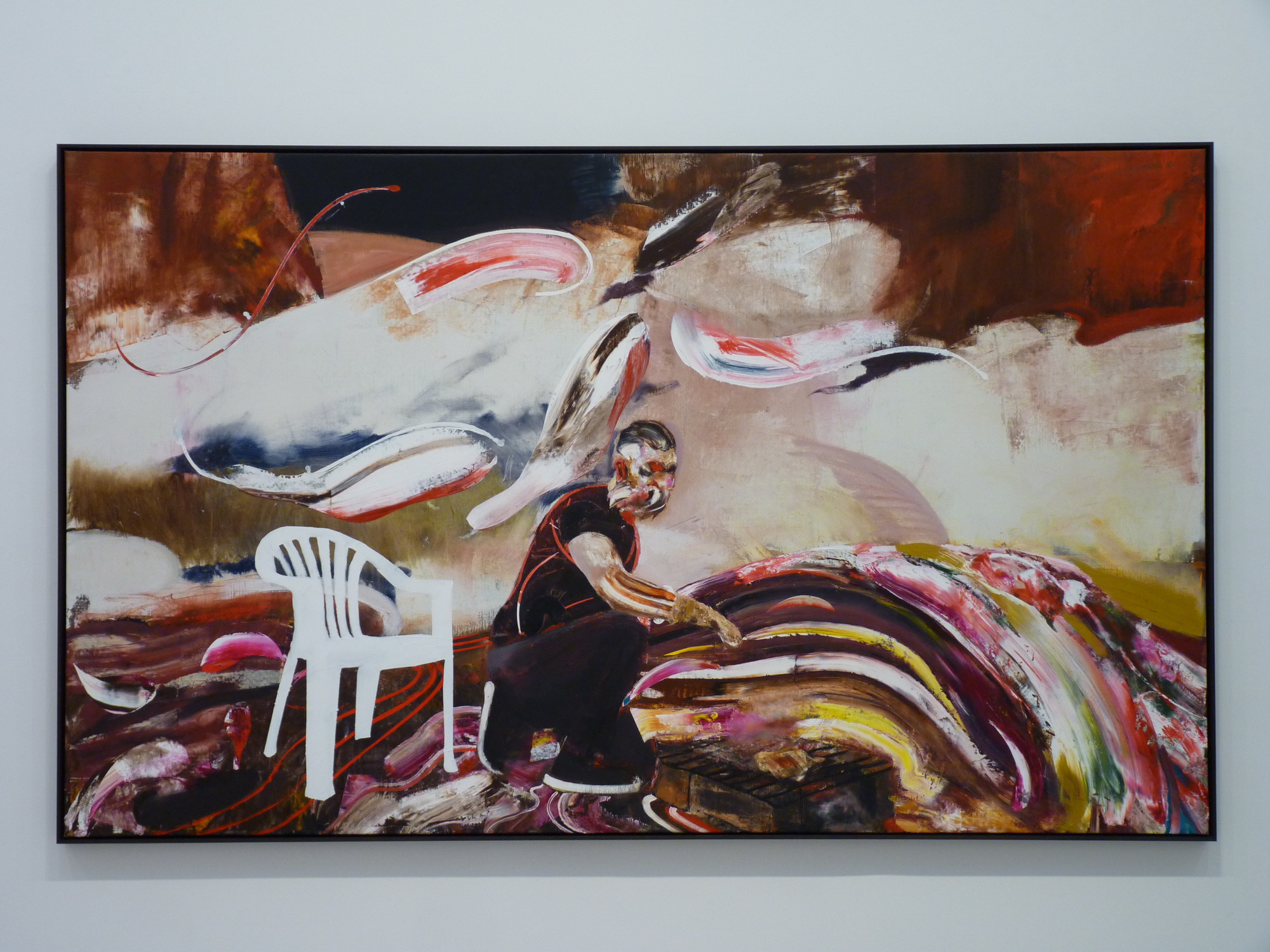 019-3 Adrian Ghenie ne1977 self-portrait 230x160cm 2015 huile sur toile