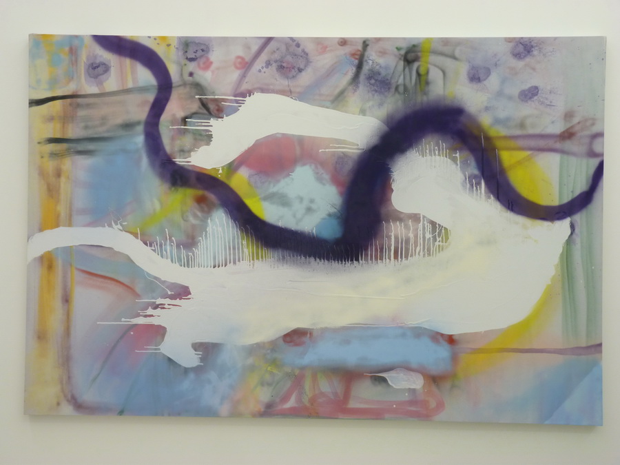 052 Julian Schnabel untitled 182.9x274.3cm 2015 inkjet print ink on spray paint gesson on polyester