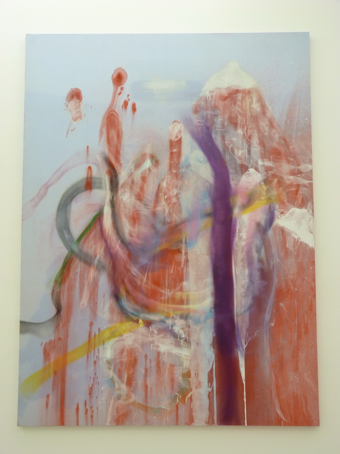 053 Julian Schnabel tour of hell II 304.8.x226.1cm 2008-15 inkjet print ink on spray paint on polyester