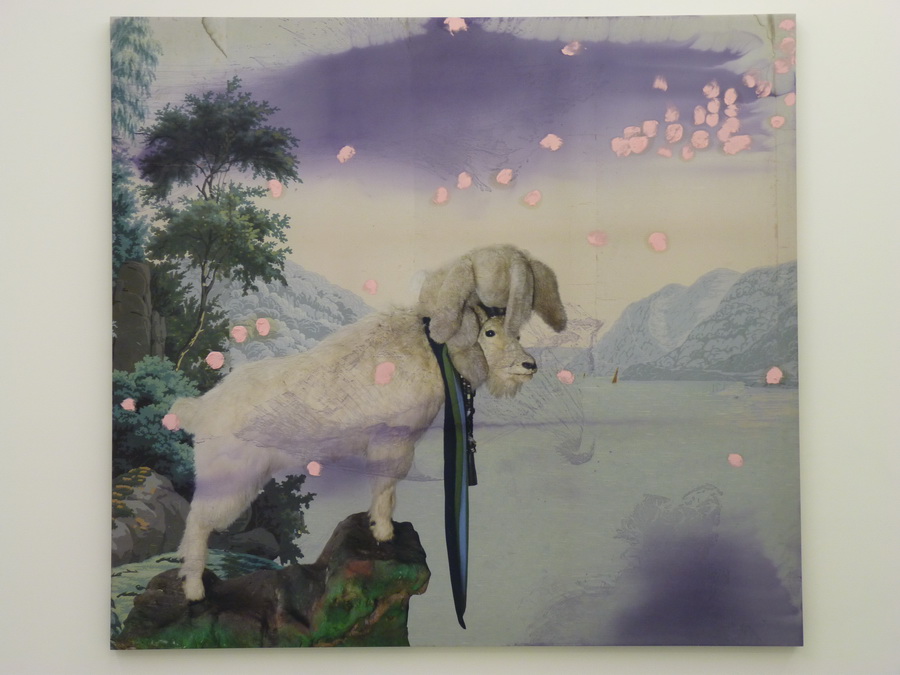 049 Julian Schnabel untitled 223.5x243.8cm 2012 inkjet print oil ink on polyester