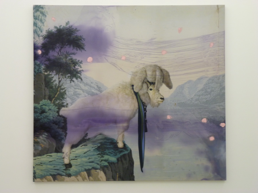 050 Julian Schnabel untitled 223.5x243.8cm 2012 inkjet print oil ink on polyester