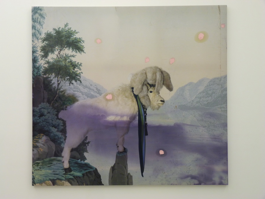 051 Julian Schnabel untitled 223.5x243.8cm 2012 inkjet print oil ink on polyester