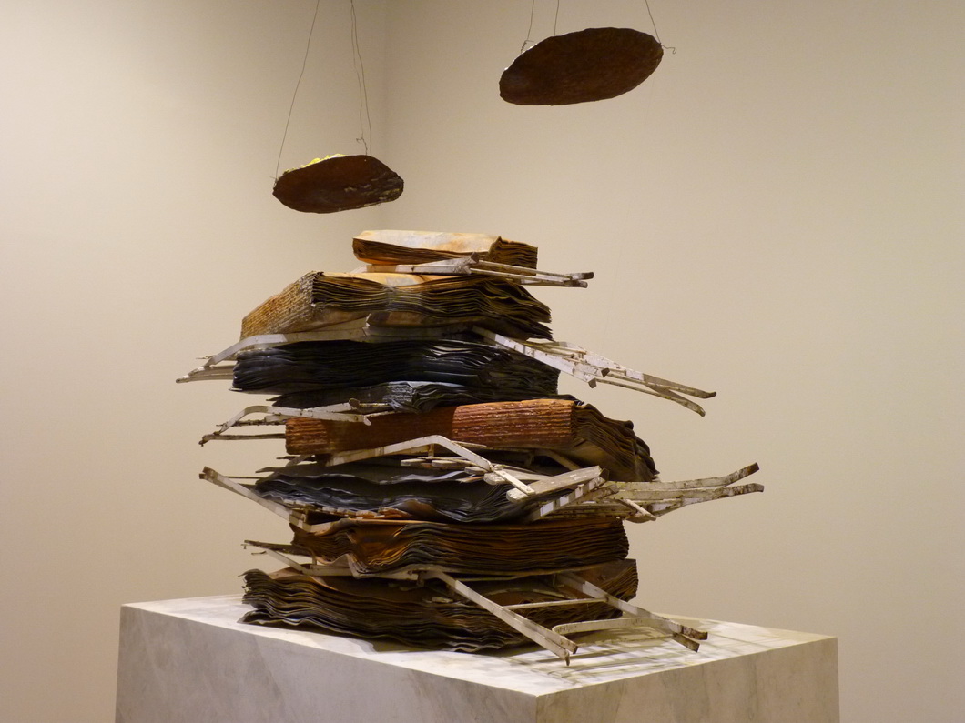 008-2 Anselm Kiefer nigredo 1998 plomb metal de bris de peintures sel platre bois et resine