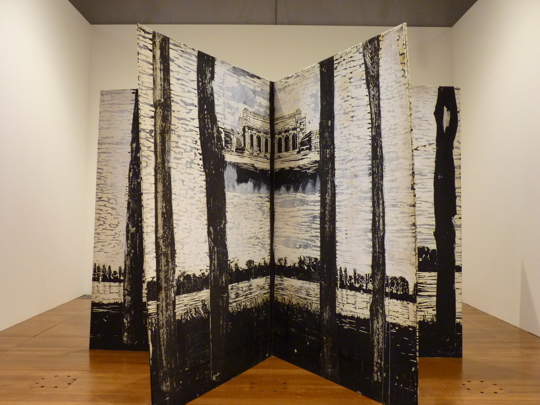 010 Anselm Kiefer lr rhin 1982-2013 acrylique shellac gravures sur bois tirees sur papier montees sur carton