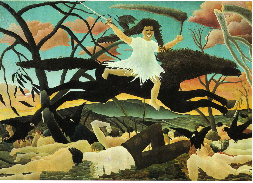 072-1 Rousseau 1894 La Guerre 114x195 Musee d Orsay