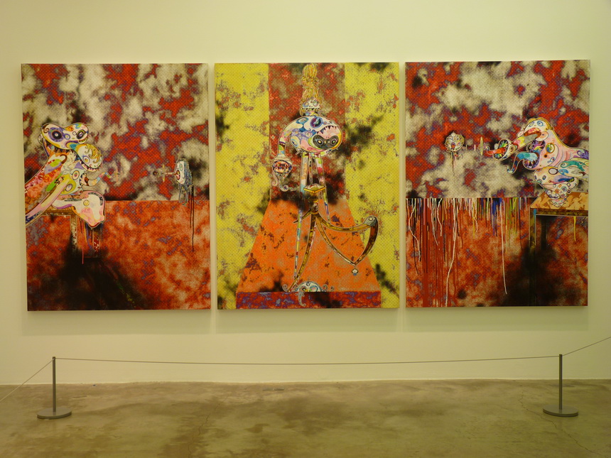 p1560301-takashi-murakemi-b1962-homage-to-francis-bacon-second-version-of-triptych-3-panneaux-197-8x147-5cm-chaque