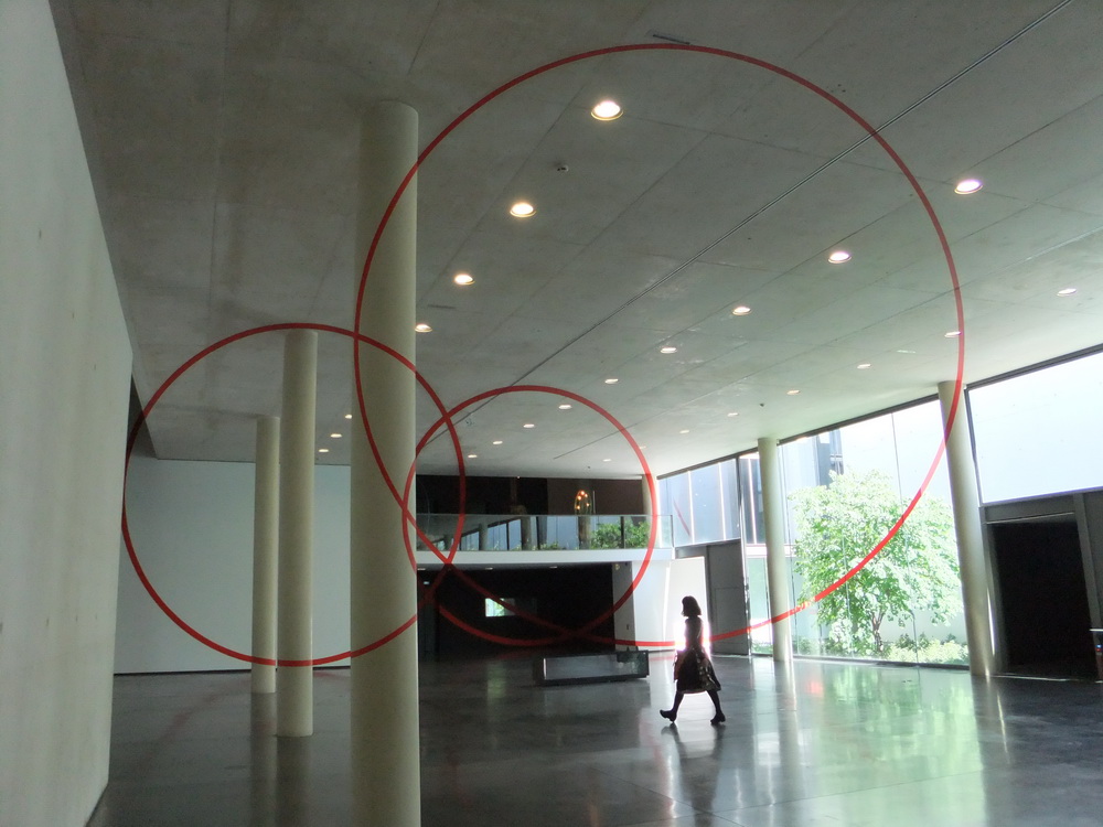 0005 Felice Varini 05 3 Cercles rouge