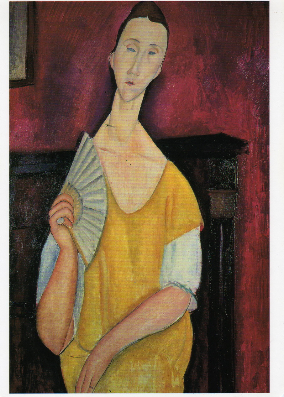 091 Modigliani 1919 Femme a l evetail 100x65 Musee d art moderne de la ville de Paris