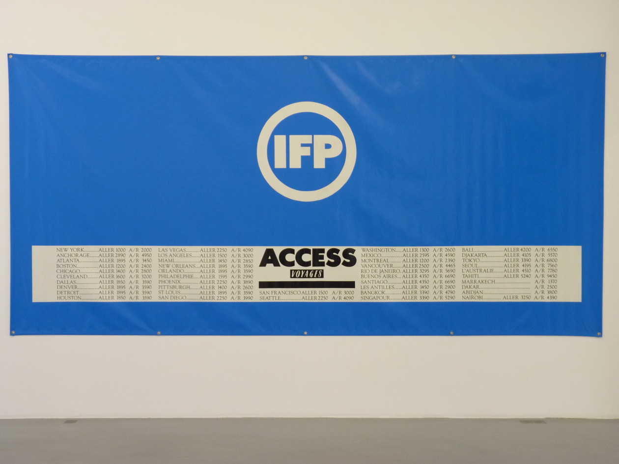 P1610157 Information Fiction Publicite access IFP 198X419cm 1988 tarpaulin PVC