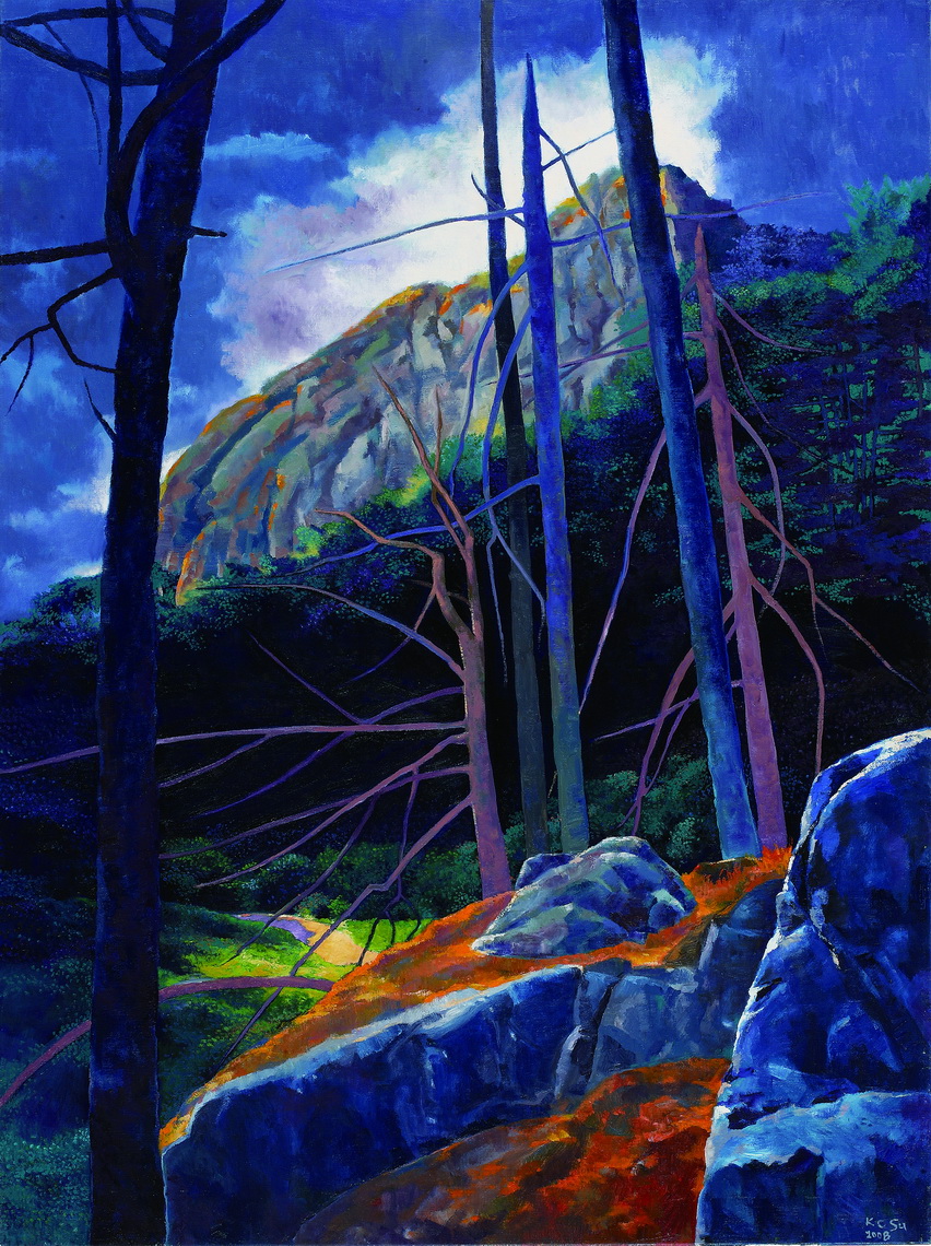 011 天國之路 130x97cm 2008 油彩 畫布
