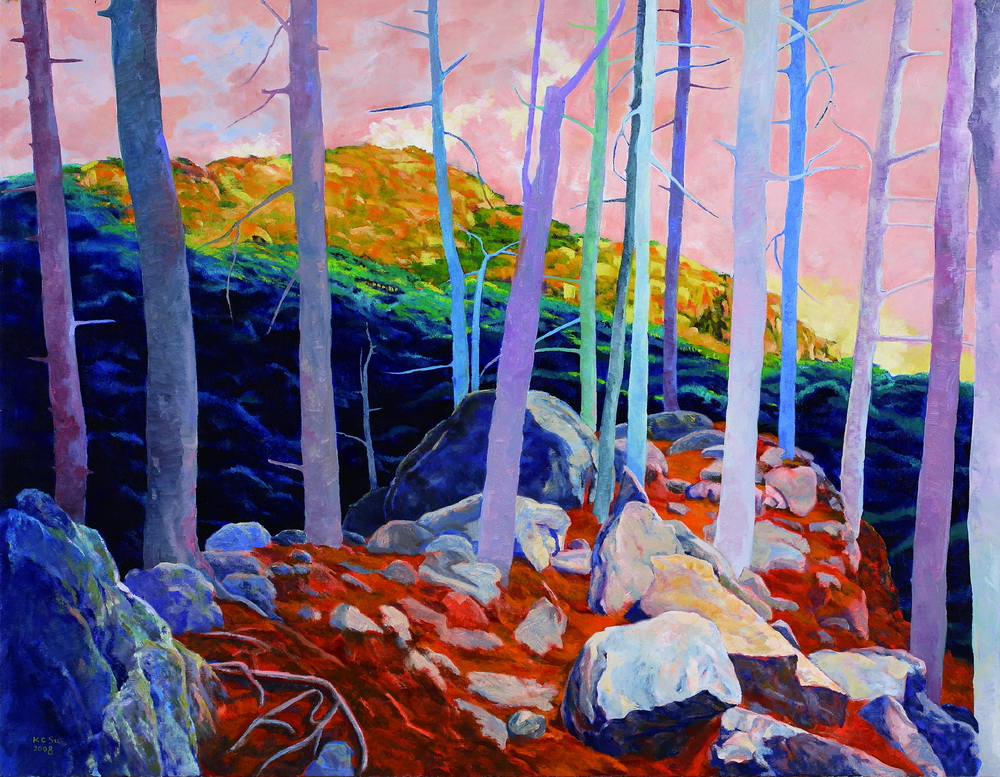 010 天涯路斷 112x145 cm 2008 油彩 畫布