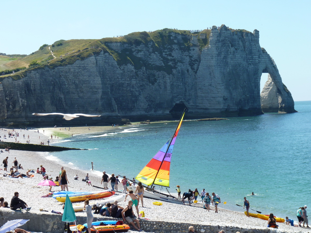 鬼斧神工的象鼻山(Etretat) 