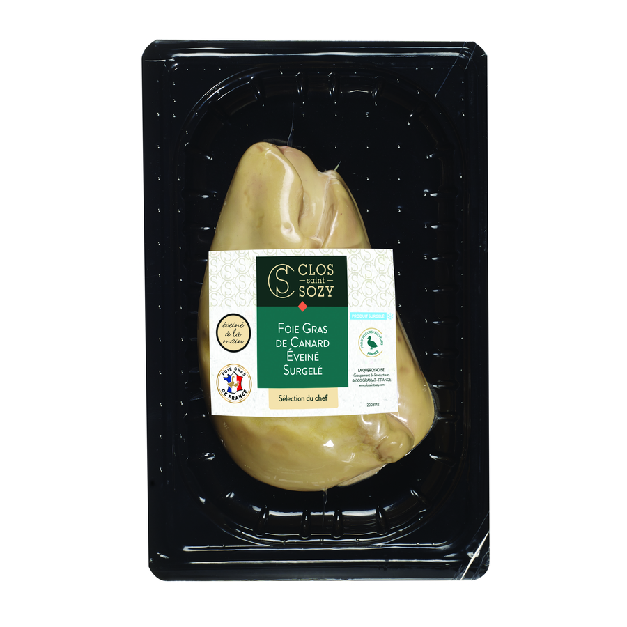 Frozen duck foie gras extra "Selection du Chef" deveined LA
