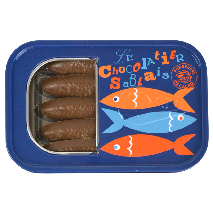 Boites de Sardines en chocolat Le chocolatier sablais French food