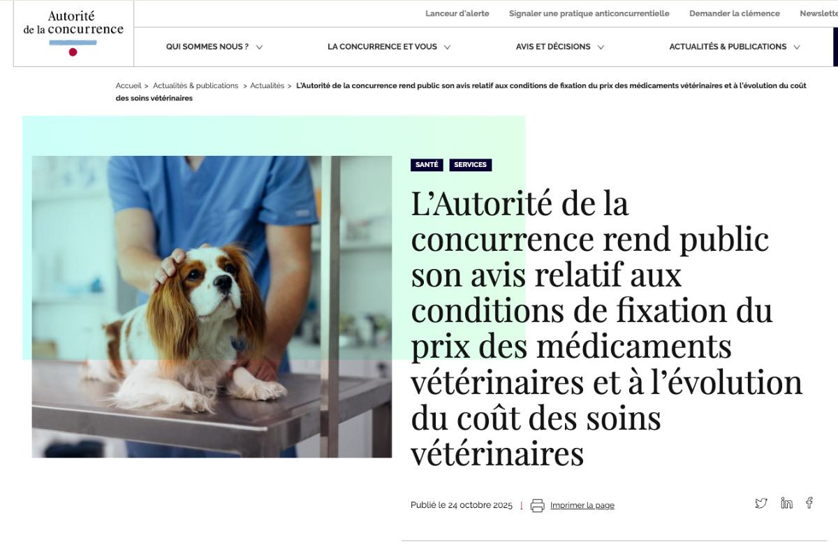Relance de la concurrence sur les médicaments vétérinaires ?