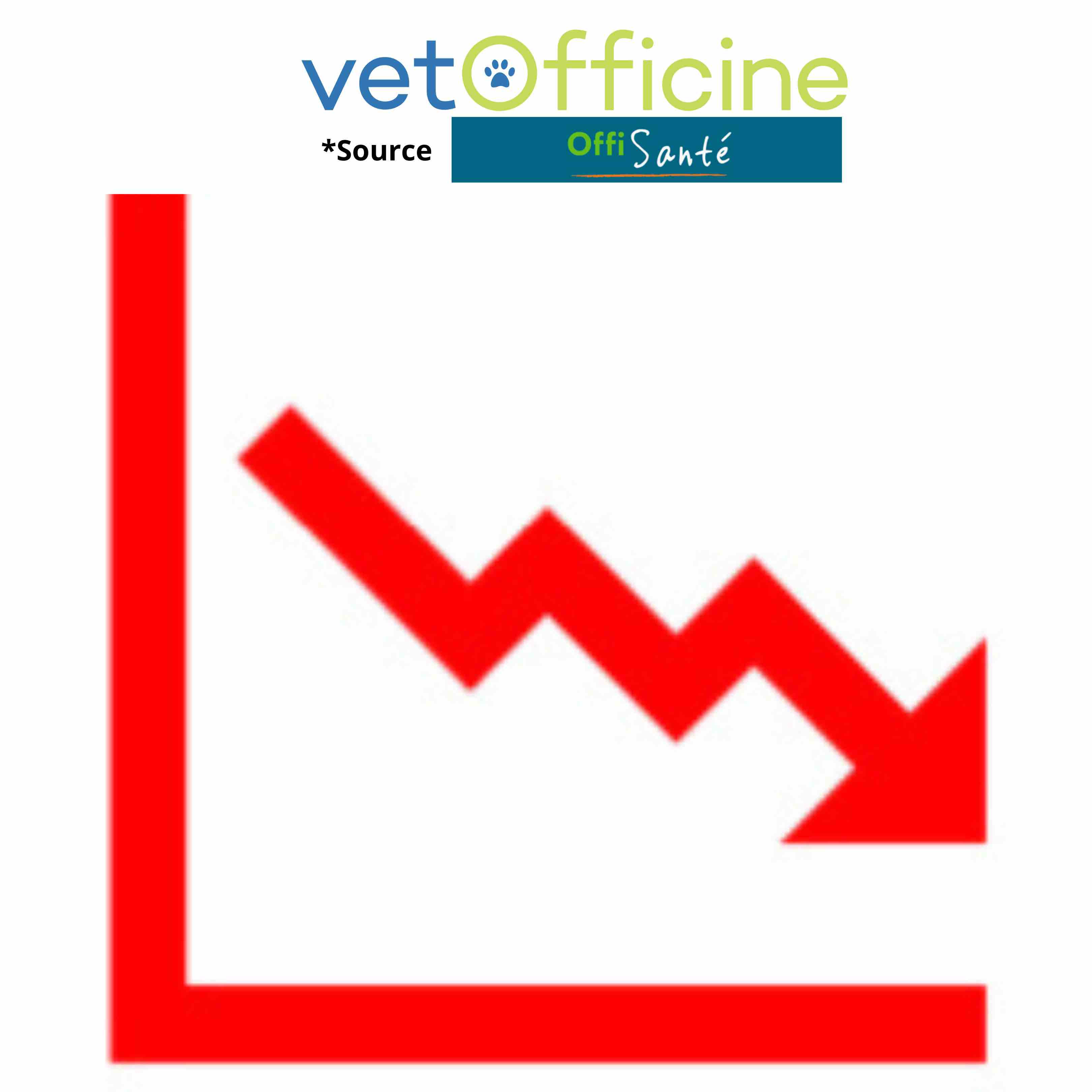 Marché vétérinaire en pharmacie à fin novembre 2025 : - 7,9 %*