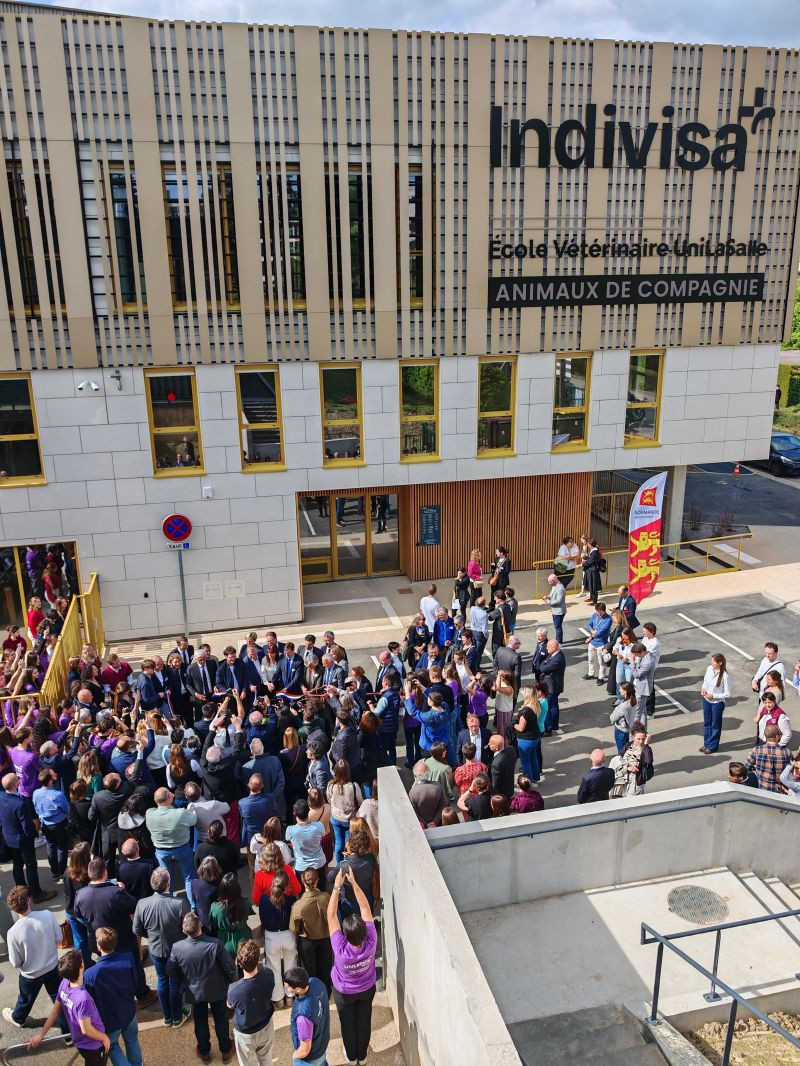 Rouen : UniLaSalle inaugure Indivisa, son nouveau centre hospitalier vétérinaire