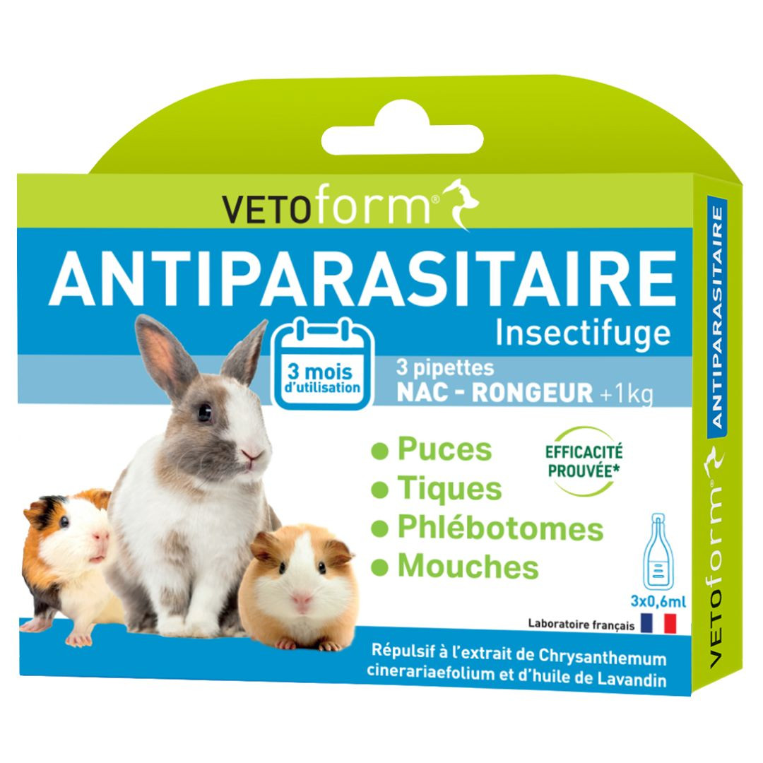 Antiparasitaire insectifuge NAC— Rongeurs Vetoform