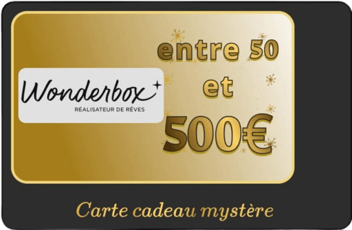 Carte cadeau mystère WONDERBOX de 50€ à 500€